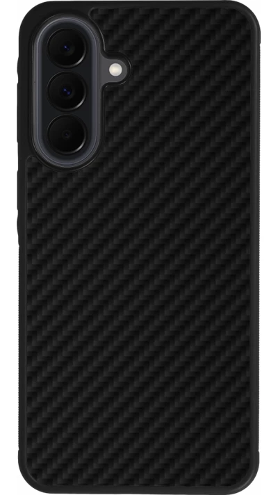 Coque Samsung Galaxy A37 - Silicone rigide noir Carbon Basic