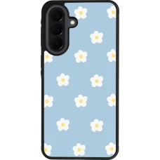 Samsung Galaxy A37 Case Hülle - Silikon schwarz Easter 2024 daisy flower