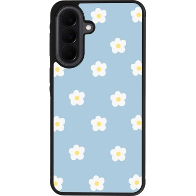 Samsung Galaxy A37 Case Hülle - Silikon schwarz Easter 2024 daisy flower