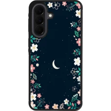 Coque Samsung Galaxy A37 - Silicone rigide noir Flowers space