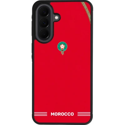Samsung Galaxy A37 Case Hülle - Silikon schwarz Marokko 2026 personalisierbares Fussballtrikot