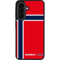 Samsung Galaxy A37 Case Hülle - Silikon schwarz Norwegen 2026 personalisierbares Fussballtrikot