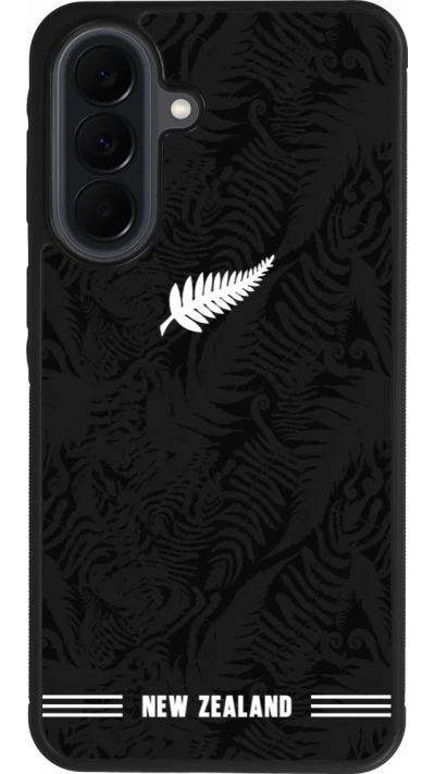 Samsung Galaxy A37 Case Hülle - Silikon schwarz Neuseeland 2026 personalisierbares Fussballtrikot