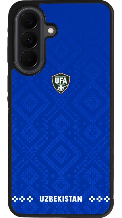 Samsung Galaxy A37 Case Hülle - Silikon schwarz Usbekistan 2026 personalisierbares Fussballtrikot