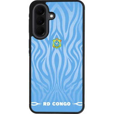 Samsung Galaxy A37 Case Hülle - Silikon schwarz Demokratische Republik Kongo 2026 personalisierbares Fussballtrikot