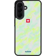 Coque Samsung Galaxy A37 - Silicone rigide noir Maillot de football Suisse Away 2026 personnalisable