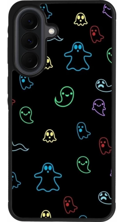 Coque Samsung Galaxy A37 - Silicone rigide noir Halloween 2024 colorful ghosts