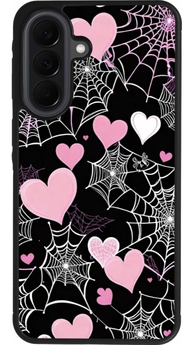 Coque Samsung Galaxy A37 - Silicone rigide noir Halloween 2024 girly