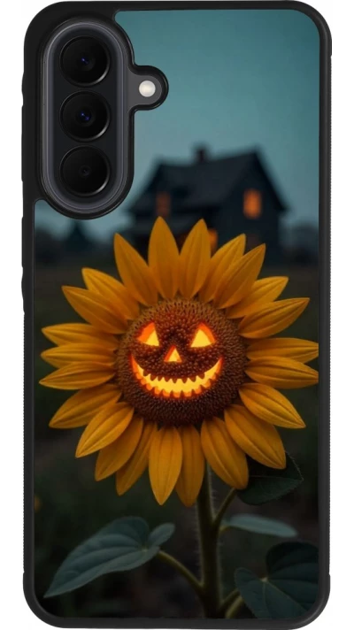 Samsung Galaxy A37 Case Hülle - Silikon schwarz Halloween 2026 Evil Sunflower