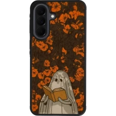 Samsung Galaxy A37 Case Hülle - Silikon schwarz Halloween 2026 Ghost reading