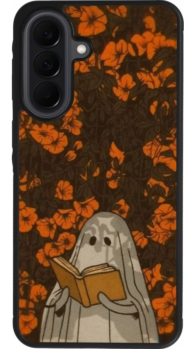 Samsung Galaxy A37 Case Hülle - Silikon schwarz Halloween 2026 Ghost reading