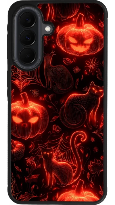 Samsung Galaxy A37 Case Hülle - Silikon schwarz Halloween 2026 Pattern Halloween