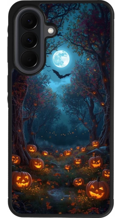 Samsung Galaxy A37 Case Hülle - Silikon schwarz Halloween 2026 Road of Pumpkins