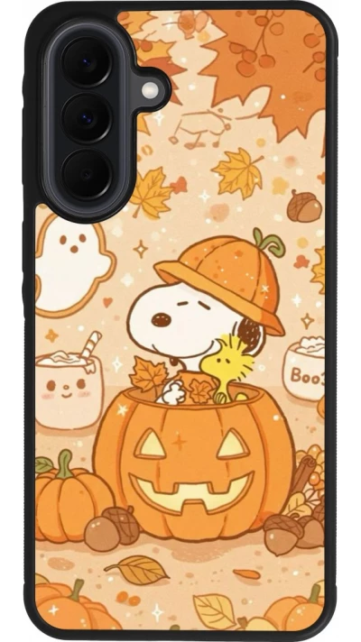 Samsung Galaxy A37 Case Hülle - Silikon schwarz Halloween 2026 Snoopy Halloween