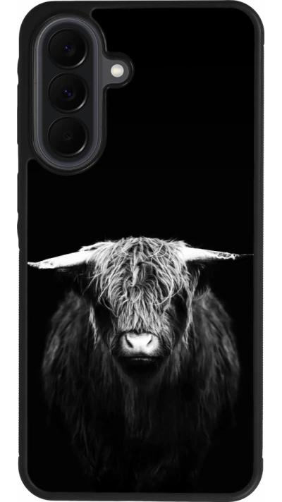 Coque Samsung Galaxy A37 - Silicone rigide noir Highland calf black