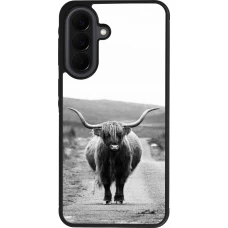 Coque Samsung Galaxy A37 - Silicone rigide noir Highland cattle
