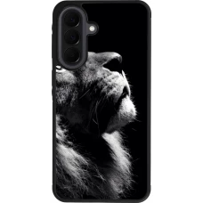 Coque Samsung Galaxy A37 - Silicone rigide noir Lion looking up