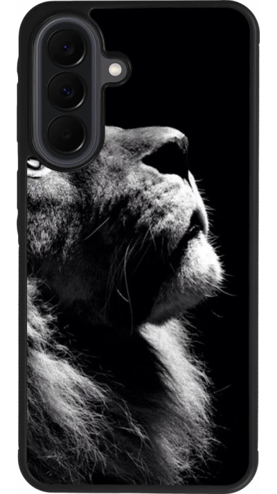 Coque Samsung Galaxy A37 - Silicone rigide noir Lion looking up