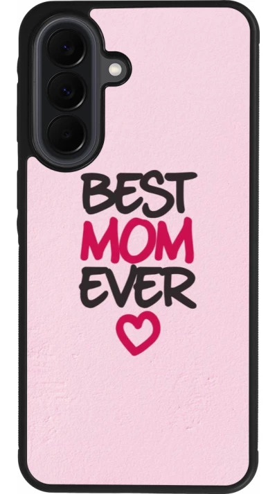 Samsung Galaxy A37 Case Hülle - Silikon schwarz Mom 2023 best Mom ever pink