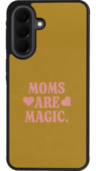 Samsung Galaxy A37 Case Hülle - Silikon schwarz Mom 2026 Are Magic