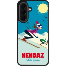 Coque Samsung Galaxy A37 - Silicone rigide noir Nendaz Ski Downhill