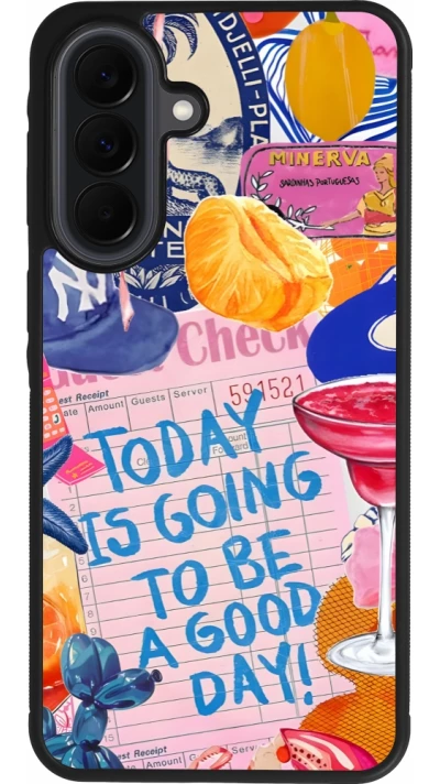Samsung Galaxy A37 Case Hülle - Silikon schwarz Preppy Today is Going to be a good day