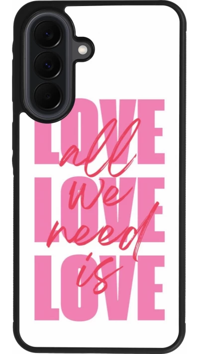 Samsung Galaxy A37 Case Hülle - Silikon schwarz Saint Valentines Day 26 Love all we need is