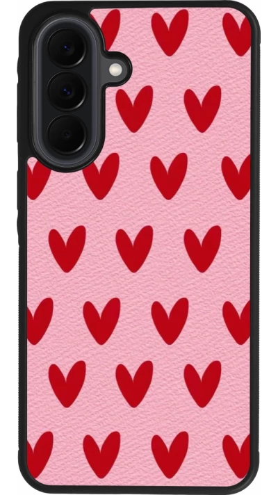 Samsung Galaxy A37 Case Hülle - Silikon schwarz Saint Valentines Day 26 Pattern heart