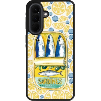 Samsung Galaxy A37 Case Hülle - Silikon schwarz Sardines in oil 2026