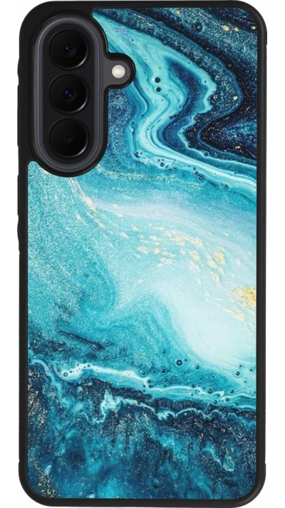 Samsung Galaxy A37 Case Hülle - Silikon schwarz Sea Foam Blue