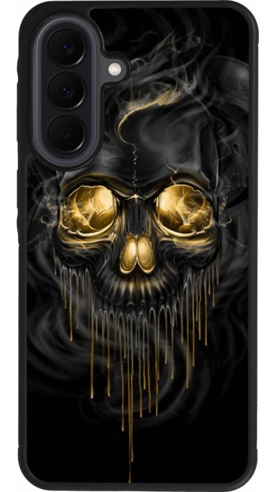 Samsung Galaxy A37 Case Hülle - Silikon schwarz Skull 02