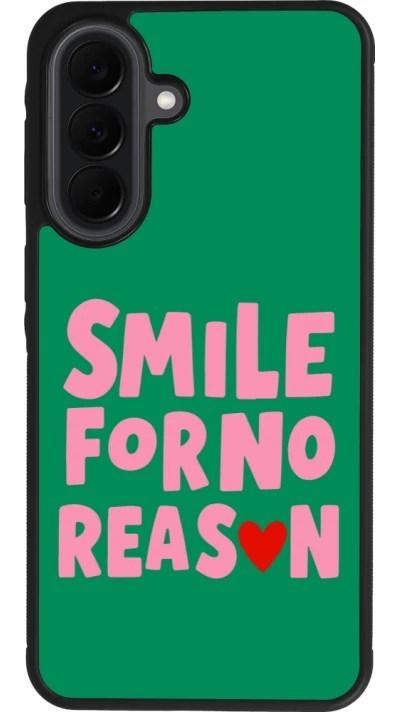 Samsung Galaxy A37 Case Hülle - Silikon schwarz Smile for no reason 2026