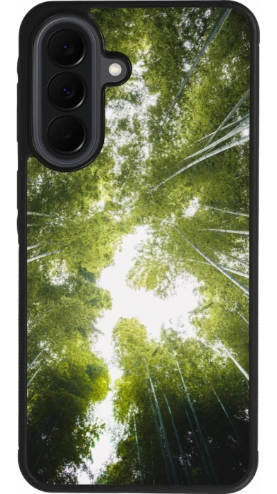 Samsung Galaxy A37 Case Hülle - Silikon schwarz Spring 23 forest blue sky