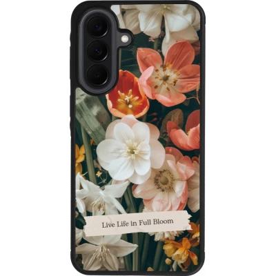 Samsung Galaxy A37 Case Hülle - Silikon schwarz Full Bloom Spring 2026