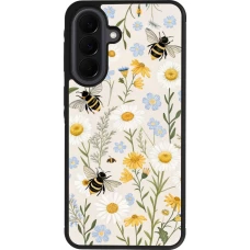 Samsung Galaxy A37 Case Hülle - Silikon schwarz Pattern bees Spring 2026