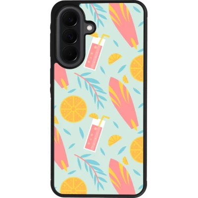 Coque Samsung Galaxy A37 - Silicone rigide noir Summer 2025 Pattern citron