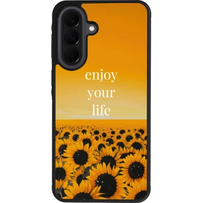 Samsung Galaxy A37 Case Hülle - Silikon schwarz Summer 2026 Enjoy your life