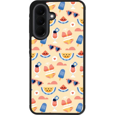 Coque Samsung Galaxy A37 - Silicone rigide noir Pattern Summer 2026