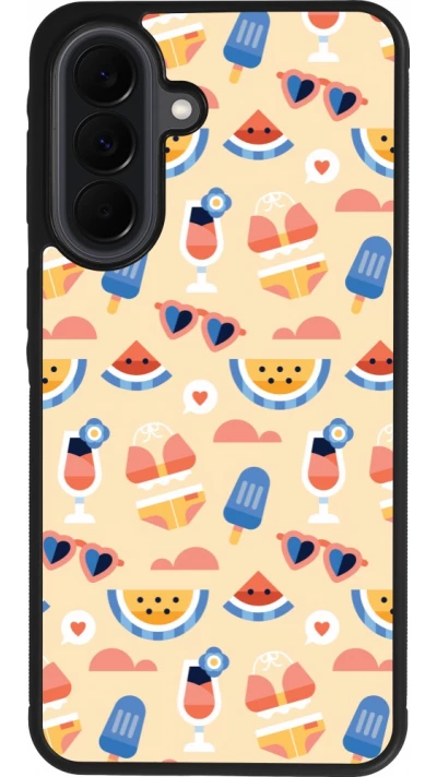 Samsung Galaxy A37 Case Hülle - Silikon schwarz Pattern Summer 2026