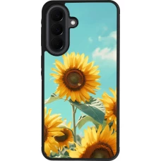 Samsung Galaxy A37 Case Hülle - Silikon schwarz Sunflowers Summer 2026