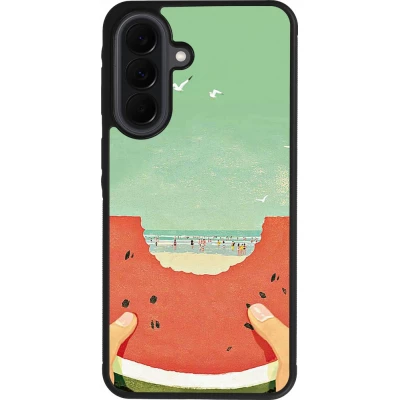 Samsung Galaxy A37 Case Hülle - Silikon schwarz Views through a watermelon Summer 2026