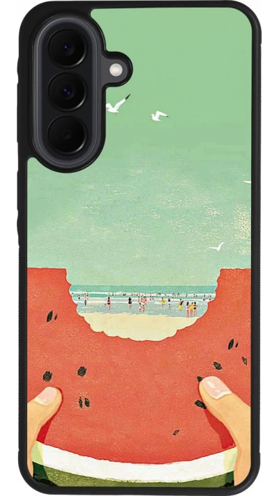 Samsung Galaxy A37 Case Hülle - Silikon schwarz Views through a watermelon Summer 2026