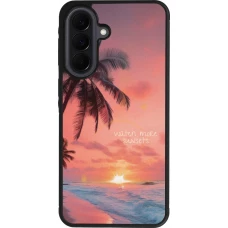 Samsung Galaxy A37 Case Hülle - Silikon schwarz Watch more sunsets Summer 2026