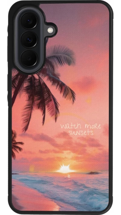 Samsung Galaxy A37 Case Hülle - Silikon schwarz Watch more sunsets Summer 2026