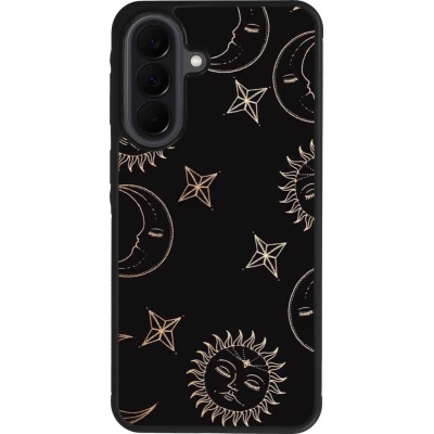Coque Samsung Galaxy A37 - Silicone rigide noir Suns and Moons