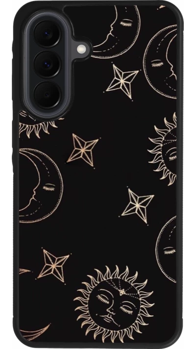 Samsung Galaxy A37 Case Hülle - Silikon schwarz Suns and Moons
