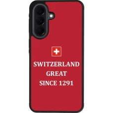 Samsung Galaxy A37 Case Hülle - Silikon schwarz Switzerland Great Since 1291