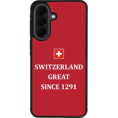 Coque Samsung Galaxy A37 - Silicone rigide noir Switzerland Great Since 1291