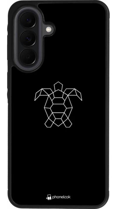 Samsung Galaxy A37 Case Hülle - Silikon schwarz Turtles lines on black