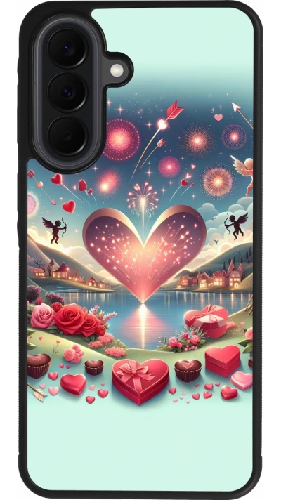 Samsung Galaxy A37 Case Hülle - Silikon schwarz Valentin 2025 Schick